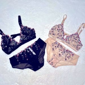 Floral lingerie sets